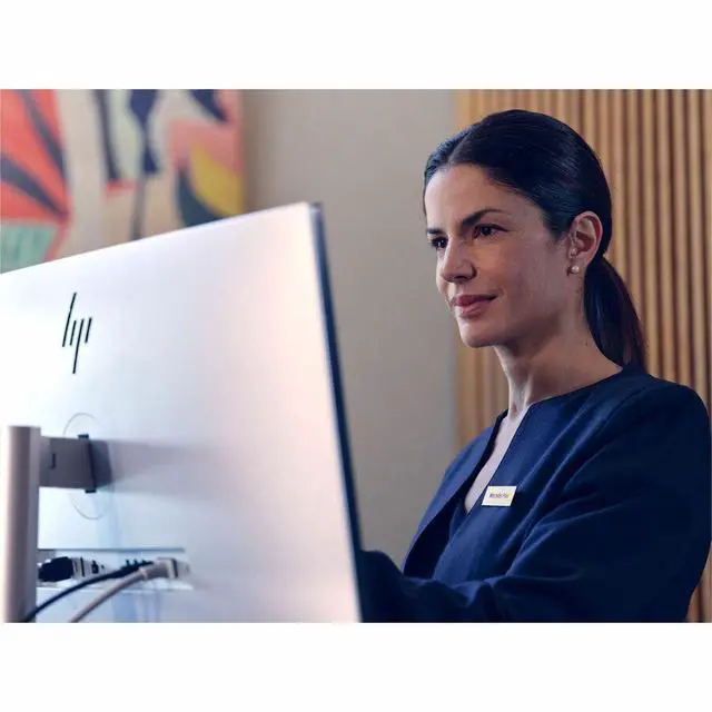 Alt view image 6 of 7 - HP EliteStudio 8 AiO G1i All-in-One Computer - Intel Core Ultra 7 265 - vPro Technology - 32 GB - 1 TB SSD - 23.8" Full HD Touchscreen - Desktop - Pike Silver - Intel Q870 Chip - 1920 x 1080 - Wi