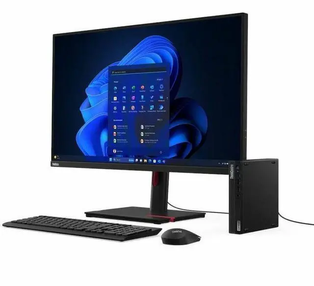 Alt view image 4 of 8 - Lenovo ThinkCentre M70q Gen 5 12TD001GUS Desktop Computer - Intel Core i5 14th Gen i5-14400T - 8 GB - 256 GB SSD - Tiny - Black - Intel Q670 Chip - Windows 11 Pro - Intel UHD Graphics 730 DDR5 SDRAM -
