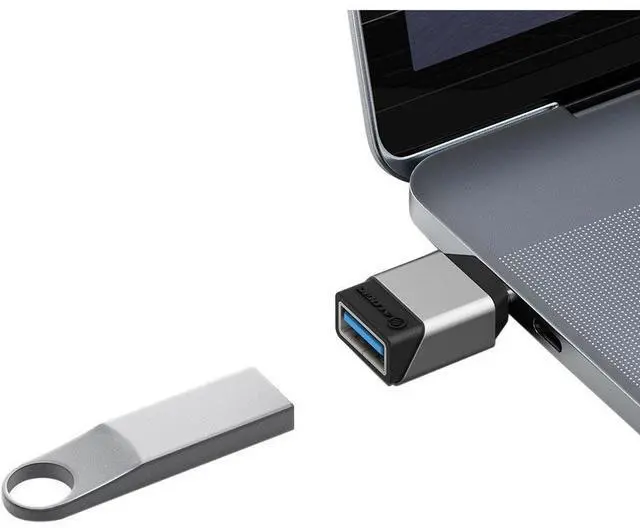 Alt view image 4 of 5 - Alogic Ultra Mini USB-C to USB-A Adapter -Space Grey ULCAMNSGR