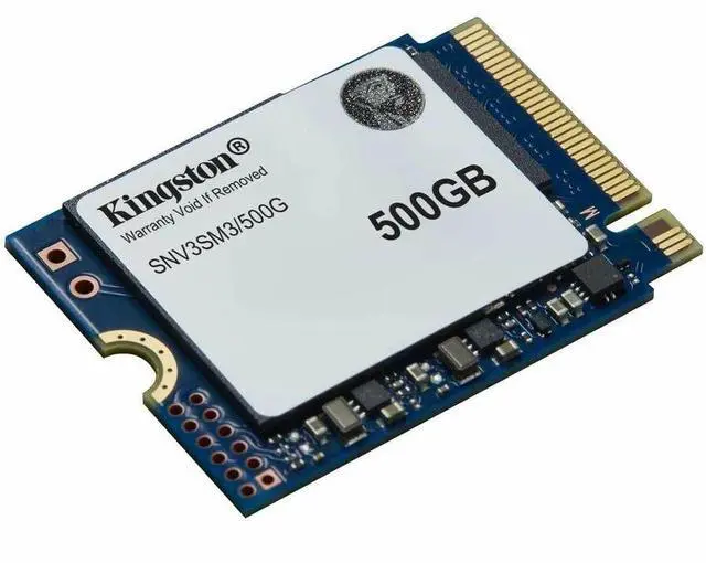 Alt view image 2 of 3 - Kingston NV3 500 GB Solid State Drive - M.2 2230 Internal - PCI Express NVMe (PCI Express NVMe 4.0 x4) - Notebook, Gaming Console Device Supported - 160 TB TBW