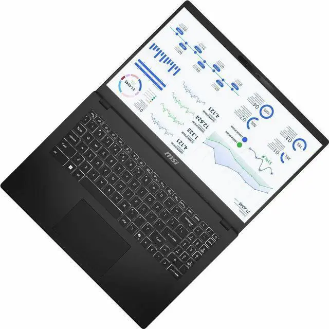 Alt view image 9 of 14 - MSI Modern 15 H C2RMTG-406US 15.6" Full HD Touchscreen Notebook, Intel Core 9 270H 2.7GHz, 32GB, 1TB SSD, Windows 11 Home, Classic Black