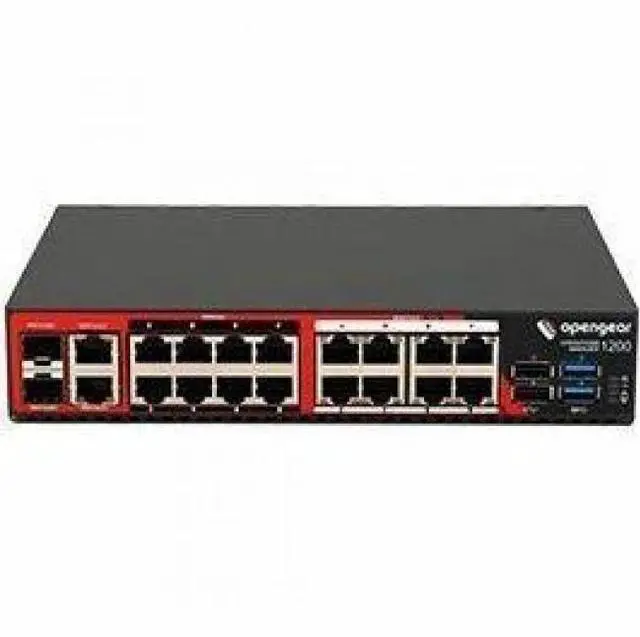 Alt view image 2 of 2 - Opengear OM1200 Operations Manager - 3.91 GB - DDR3 SDRAM - Twisted Pair, Optical Fiber - 2 Total Expansion Slot(s) - 8 x Network (RJ-45) - 4 x USB - 8 x Serial Port - 10/100/1000Base-T, 1000Base-X -