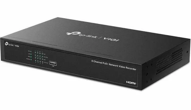 Alt view image 3 of 3 - TP Link VIGI NVR1008H-8MP - VIGI 8 Channel PoE Network Video Recorder - Network Video Recorder - HDMI - 4K Recording