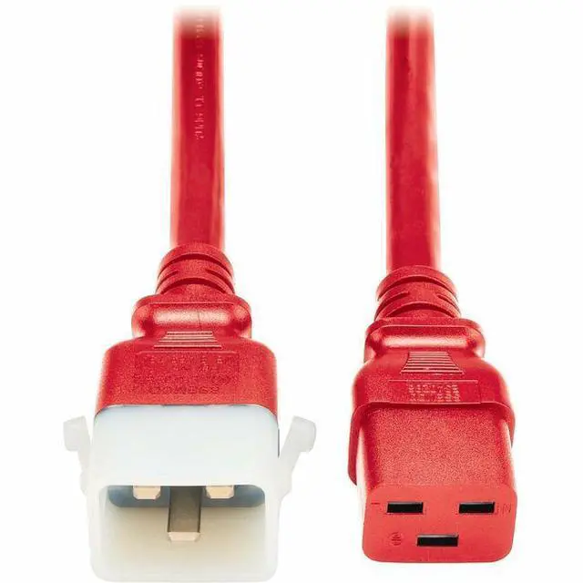 Main image of PDU POWER CORDS C19 P-LOCK C20 HEAVY-DUTY 20A 12AWG 4FT RED 6PACK