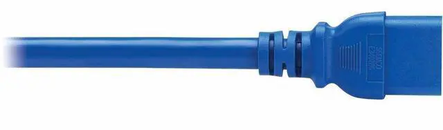 Alt view image 5 of 6 - PDU POWER CORDS C19 P-LOCK C20 HEAVY-DUTY 20A 12AWG 3FT BLUE 6 PCK