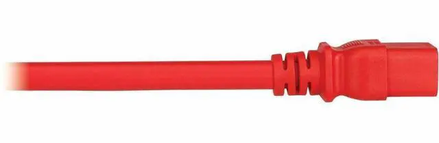Alt view image 6 of 6 - PDU POWER CORDS C19 P-LOCK C20 HEAVY-DUTY 20A 12AWG 3FT RED 6 PACK