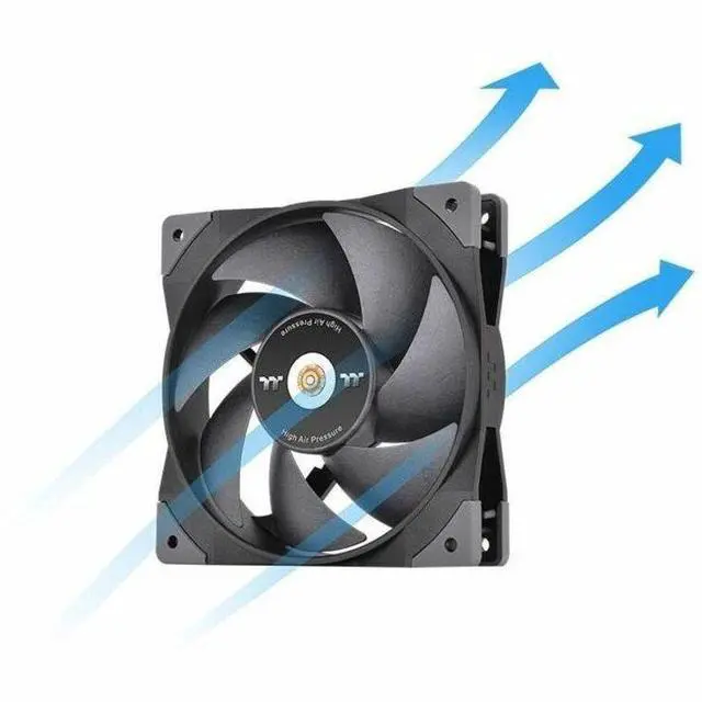 Alt view image 7 of 11 - Thermaltake SWAFAN GT12 PC Cooling Fan, 3 Types of Detachable Fan Blades, High Pressure/High Air Flow/ Reversed (Single Fan Pack) CL-F155-PL12BL-A