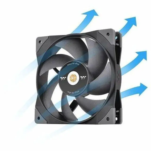 Alt view image 9 of 11 - Thermaltake SWAFAN GT12 PC Cooling Fan, 3 Types of Detachable Fan Blades, High Pressure/High Air Flow/ Reversed (Single Fan Pack) CL-F155-PL12BL-A