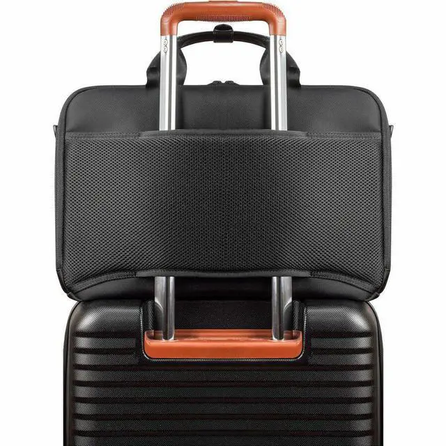 Alt view image 3 of 9 - Champs Onyx Carrying Case (Backpack) for 11" to 15.6" Notebook - Black - Water Resistant - Nylon Body - Shoulder Strap, Trolley Strap, Handle - 12.5" Height x 5" Width - 3.43 gal V