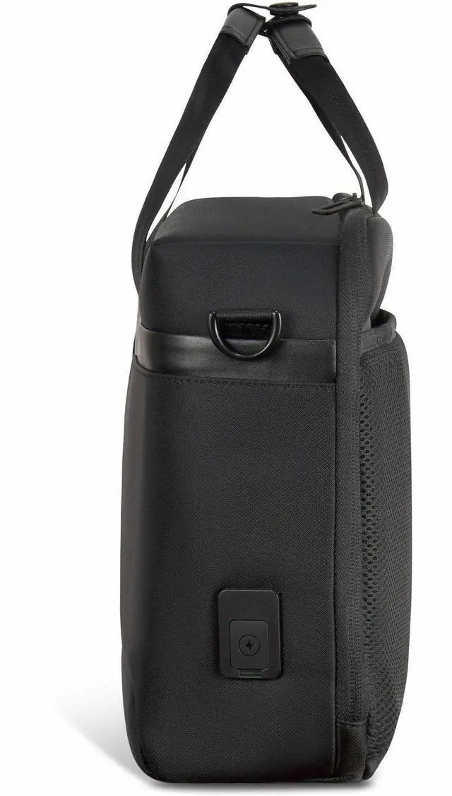 Alt view image 4 of 9 - Champs Onyx Carrying Case (Backpack) for 11" to 15.6" Notebook - Black - Water Resistant - Nylon Body - Shoulder Strap, Trolley Strap, Handle - 12.5" Height x 5" Width - 3.43 gal V