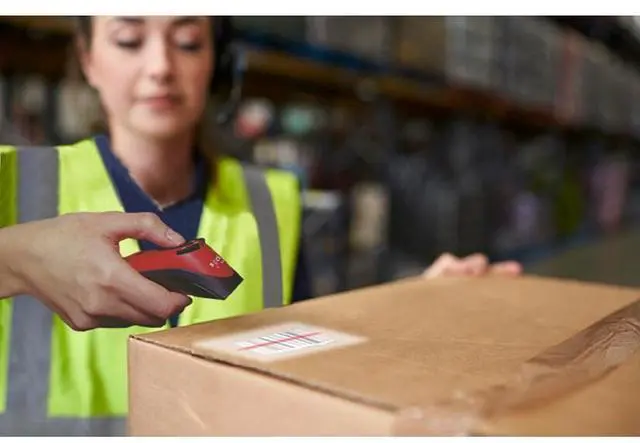 Alt view image 4 of 7 - Socket Mobile D720 Barcode Scanner (with rechargeable battery pre-installed) - Wireless Connectivity - 19.49" Scan Distance - 1D, 2D - Imager - Omni-directional - Bluetooth - USB - Black - Stand