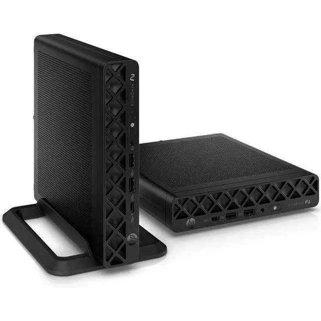 Main image of HP EliteDesk 8 G1a Desktop Computer - AMD Ryzen AI 7 350 - 64 GB - 1 TB SSD - Mini PC - Jack Black - AMD Chip - Windows 11 Pro - AMD Radeon 860M Graphics DDR5 SDRAM - English Keyboard - IEEE 802.11be