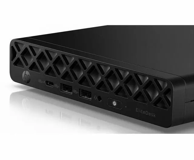 Alt view image 2 of 8 - HP EliteDesk 8 G1a Desktop Computer - AMD Ryzen AI 7 350 - 64 GB - 1 TB SSD - Mini PC - Jack Black - AMD Chip - Windows 11 Pro - AMD Radeon 860M Graphics DDR5 SDRAM - English Keyboard - IEEE 802.11be