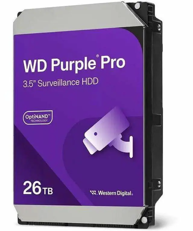 Alt view image 6 of 6 - WD WD260PURP 26TB WD Purple Pro Surveillance Internal Hard Drive HDD - SATA 6 Gb/s, 512 MB Cache, 3.5"