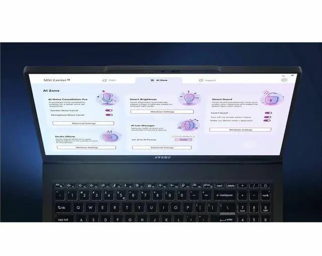 Alt view image 6 of 8 - MSI Venture 16 AI A1M Venture 16 AI A1MTG-048US 16" Touchscreen Notebook - Full HD Plus - 60 Hz - Intel Core Ultra 5 125H - 16 GB - 512 GB SSD - Solid Gray - Intel Chip - 1920 x 1200 - Windows 11