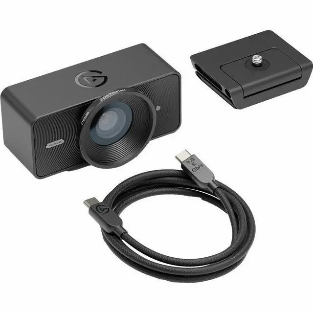 Alt view image 7 of 7 - Elgato FaceCam Webcam - 60 fps - Black - USB 3.0 Type C - 4K - 3840 x 2160 Video - CMOS Sensor - Fixed Focus - 90° Angle - For Monitor - Windows, Windows 11 or Later - AI-powered - Noise Reduc