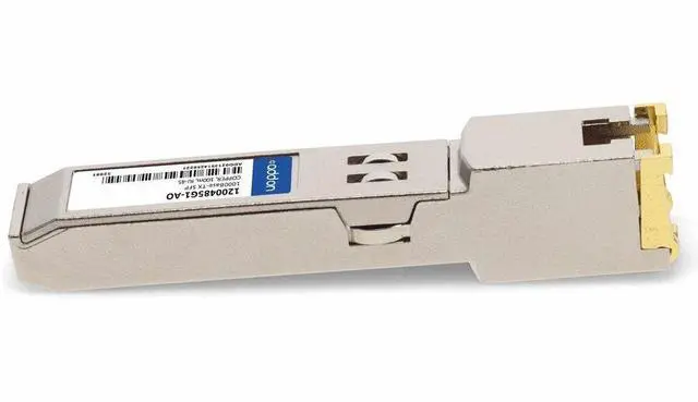 Alt view image 4 of 7 - AddOn AdTran 1200485G1 Compatible TAA Compliant 10/100/1000Base-TX SFP Transceiver [Copper, 100m, RJ-45] (1200485g1-ao)