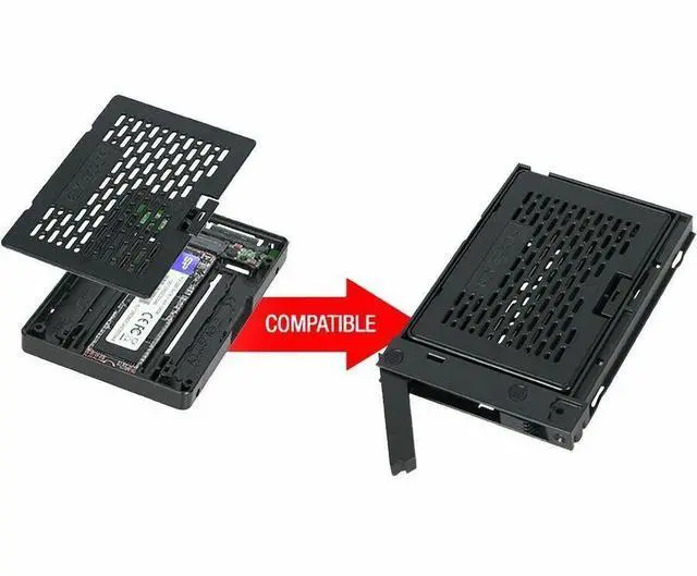 Alt view image 14 of 17 - icy dock expresstray mb742tp-b drive tray for expresscage mb742sp-b