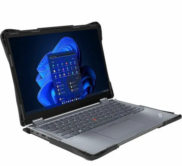 Alt view image 2 of 5 - InfoCase Rugged Pro Case for Lenovo X13 Yoga Gen 4, 5 - For Lenovo Notebook - Clear - Impact Absorbing, Bump Resistant, Drop Resistant, Crack Resistant, Damage Resistant, Strain Resistant, Shock Resis