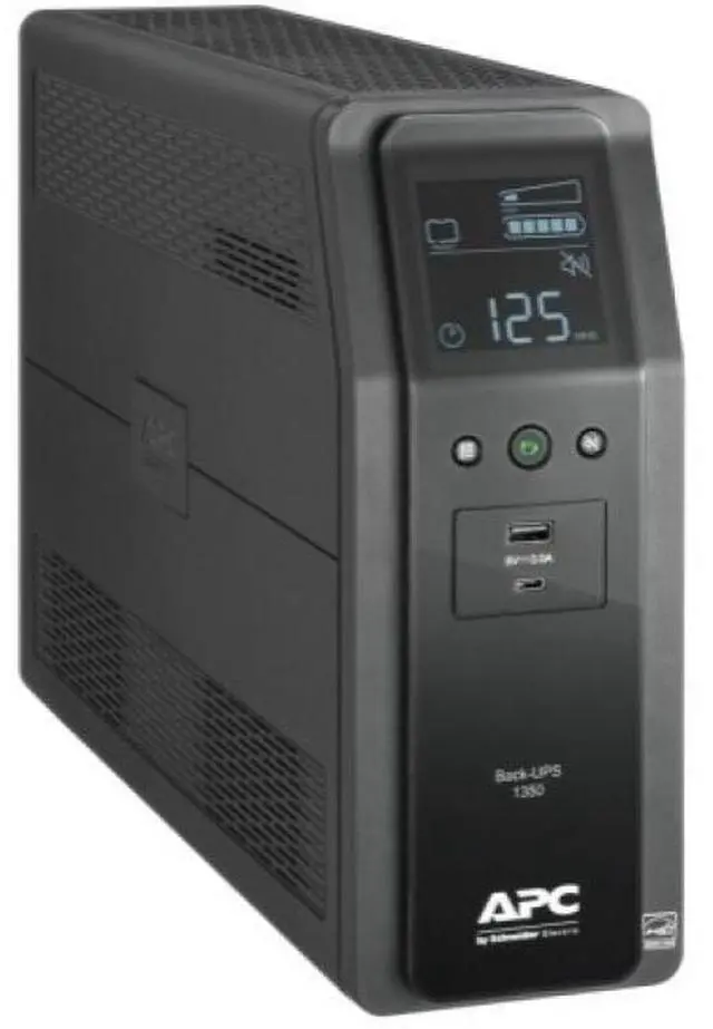 Alt view image 4 of 5 - APC by Schneider Electric Back-UPS Pro 1350VA Tower UPS