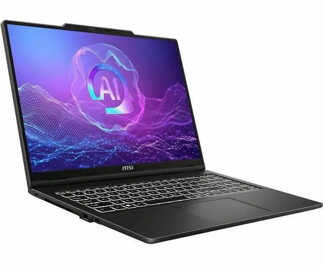 Alt view image 2 of 7 - MSI Venture 16 AI A2HM Venture 16 AI A2HMTG-047US 16" Touchscreen Notebook - Full HD Plus - Intel Core Ultra 7 255H - 32 GB - 1 TB SSD - Solid Gray - Intel Chip - 1920 x 1200 - Windows 11 Pro - I