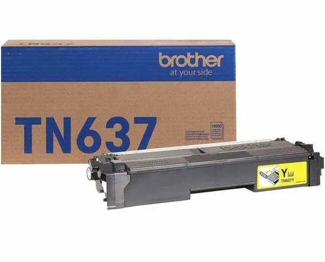 Alt view image 2 of 5 - Brother TN637Y Original Ultra High Yield Laser Toner Cartridge Yellow Pack