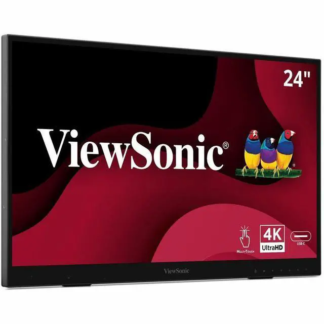 Alt view image 14 of 14 - ViewSonic ID2456-4K 24" 4K UHD Touch Display Tablet with PCAP 10 Point Touch, Active Stylus, Built-in Kickstand, USB Hub, HDMI, DisplayPort, USB C Inputs
