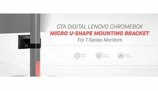 Alt view image 5 of 7 - CTA Digital Mounting Bracket for Chromebox - Horizontal