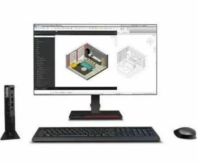 Alt view image 3 of 8 - Lenovo ThinkStation P3 Gen 2 30K50054US Workstation - 1 x Intel Core Ultra 7 265 - 16 GB - 512 GB SSD - Tiny - Black - Intel Q870 Chip - Windows 11 Pro - 1 x NVIDIA RTX A1000 8 GB Graphics - NVMe Cont
