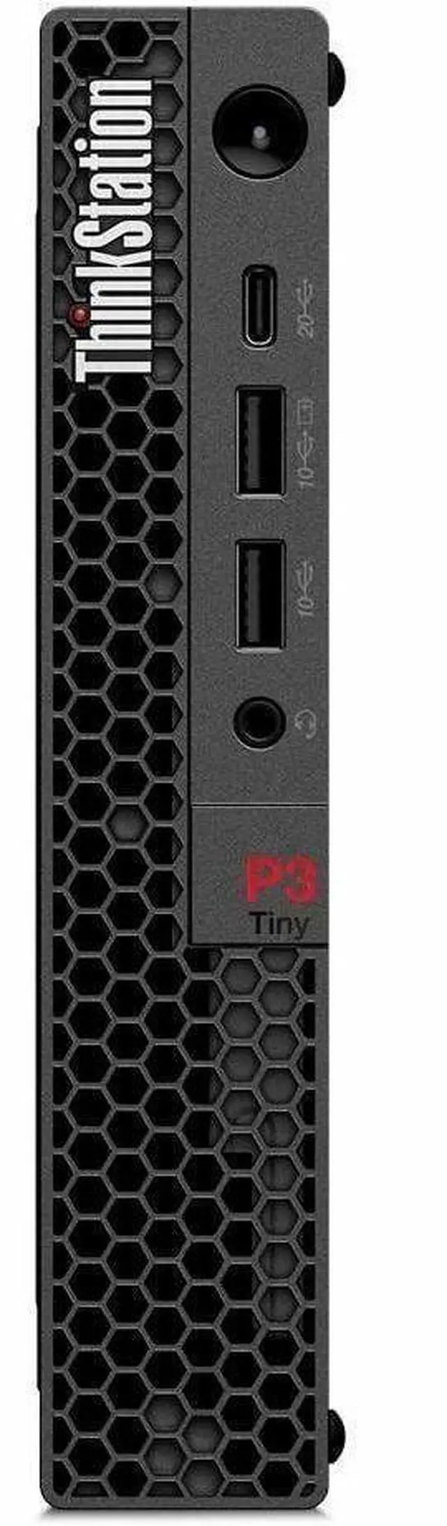 Alt view image 4 of 8 - Lenovo ThinkStation P3 Gen 2 30K50051US Workstation - 1 x Intel Core Ultra 7 265 - 32 GB - 1 TB SSD - Tiny - Black - Intel Q870 Chip - Windows 11 Pro - 1 x NVIDIA RTX A400 4 GB Graphics - NVMe Control