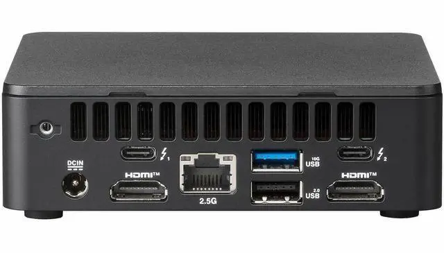 Alt view image 13 of 13 - ASUS NUC 13 Pro Slim Full System Mini PC with Intel 13th Gen Core i5-13420H, 8GB DDR4 RAM, 512GB PCIe G4x4 NVMe SSD, Thunderbolt? 4, Wi-Fi 6E , Win 11 Pro, VESA Mount