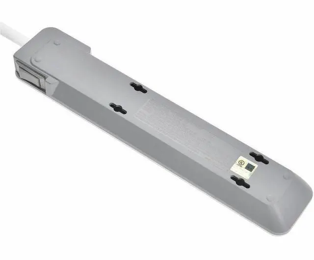 Alt view image 14 of 14 - Monoprice Power & Surge - 6 Outlet Slim Surge Protector Power Strip - 3 Feet - - White | Cord UL Rated 540 Joules With Power/Circuit Breaker Switch