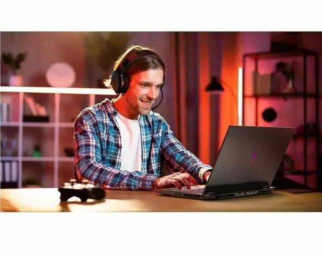 Alt view image 5 of 7 - Acer Nitro V 16S AI ANV16S-41-R27B 16" Gaming Notebook - AMD Ryzen 7 260 (3.80 GHz) - 16 GB - 1 TB SSD - Windows 11 Pro - NVIDIA GeForce RTX 5060 8GB - Webcam - Wi-Fi 6E - Black (NH.U0ZAA.002)