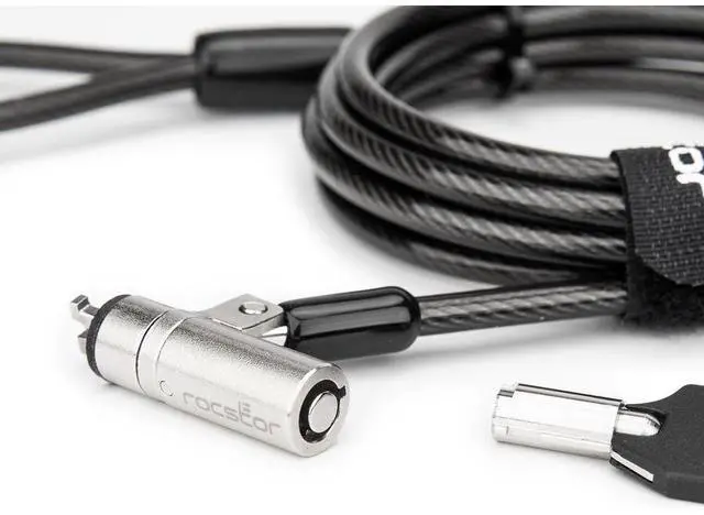 Alt view image 7 of 9 - Rocstor N19 Security Cable Lock For Nano-Shaped Slots 2 Keys TAA Y1RB008B1