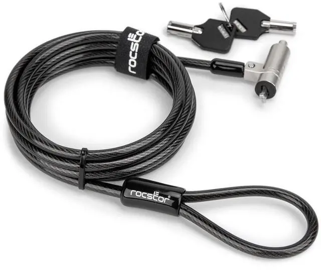 Alt view image 8 of 9 - Rocstor N19 Security Cable Lock For Nano-Shaped Slots 2 Keys TAA Y1RB008B1