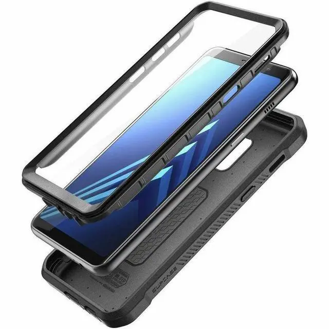 Alt view image 4 of 7 - SUP Unicorn Beetle Pro Rugged Carrying Case (Holster) Samsung Galaxy A8+ (2018) Smartphone - Black - Impact Resistant, Drop Resistant, Shock Absorbing, Scratch Resistant - Polycarbonate Body - Thermop
