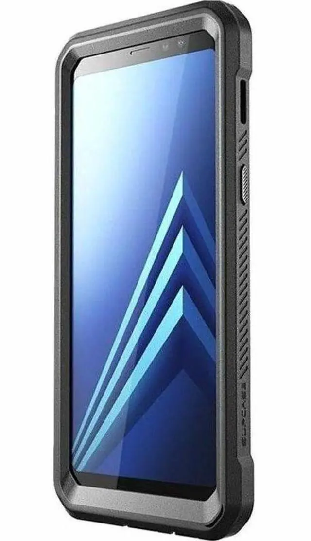 Alt view image 6 of 7 - SUP Unicorn Beetle Pro Rugged Carrying Case (Holster) Samsung Galaxy A8+ (2018) Smartphone - Black - Impact Resistant, Drop Resistant, Shock Absorbing, Scratch Resistant - Polycarbonate Body - Thermop