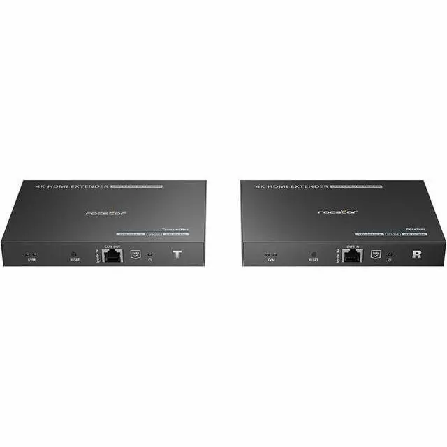 Alt view image 4 of 10 - Rocstor TrueReach 4K@60Hz HDMI Extender over CAT6/CAT6a/Cat7 Ethernet Cable – up to 230ft Point to Point Extender