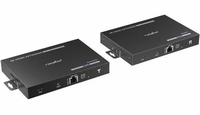 Alt view image 10 of 10 - Rocstor TrueReach 4K@60Hz HDMI Extender over CAT6/CAT6a/Cat7 Ethernet Cable – up to 230ft Point to Point Extender