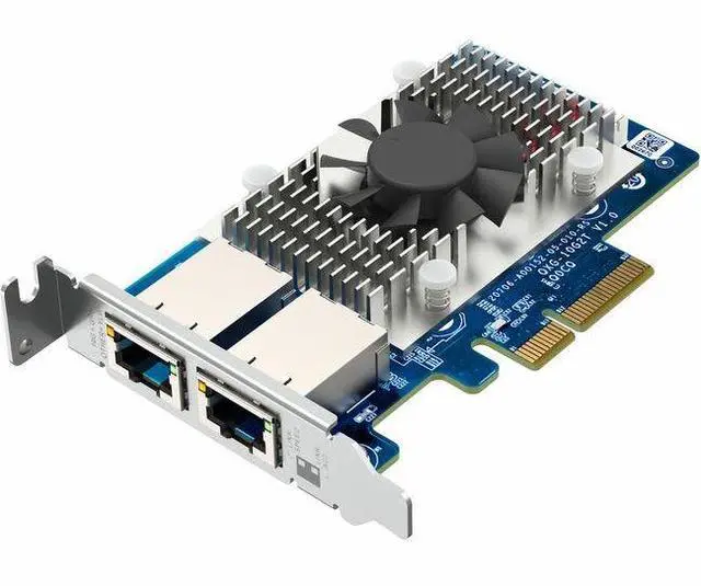 Alt view image 3 of 7 - QXG-10G2T Dual 10GbE Port, Supports up to Five speeds (10G / 5G / 2.5G / 1G / 100M), and maximizes Your NAS Network connectivity.