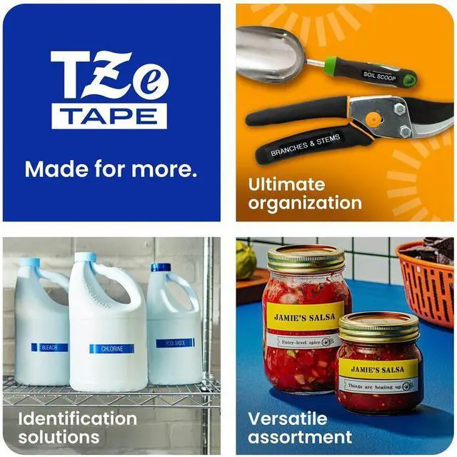 Alt view image 3 of 15 - P-touch TZe541G BK on BK tape