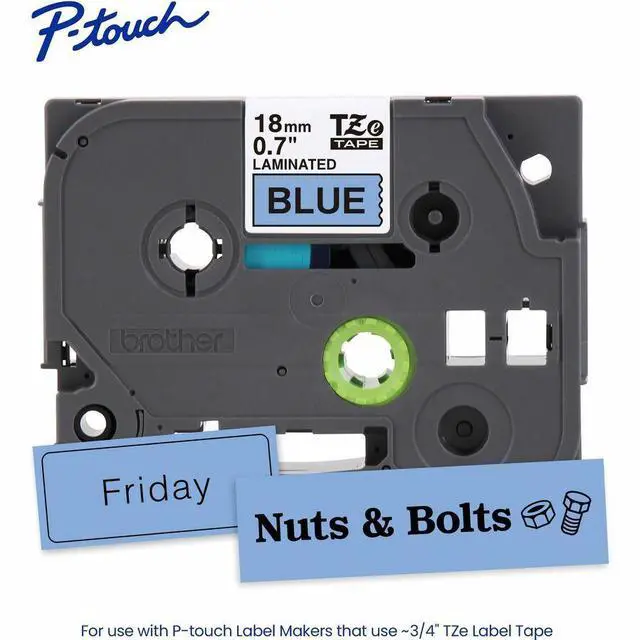 Alt view image 5 of 15 - P-touch TZe541G BK on BK tape