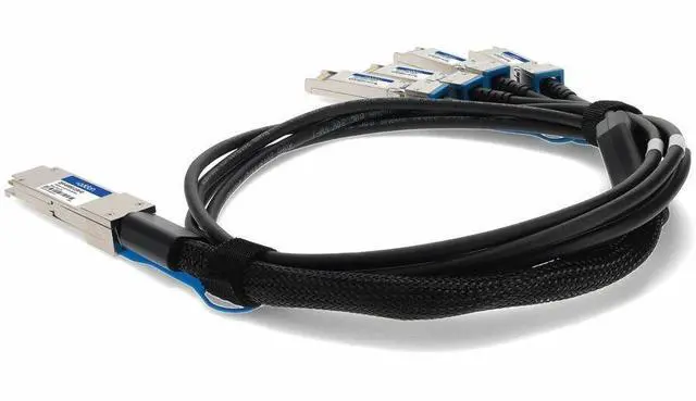 Alt view image 6 of 10 - AddOn Cisco QSFP-4SFP25G-CU3M Compatible TAA Compliant 100GBase-CU QSFP28 to 4xSFP28 Direct Attach Cable (Passive