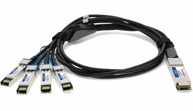 Alt view image 8 of 10 - AddOn Cisco QSFP-4SFP25G-CU3M Compatible TAA Compliant 100GBase-CU QSFP28 to 4xSFP28 Direct Attach Cable (Passive