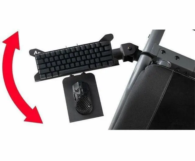 Alt view image 9 of 11 - NEXT LEVEL RACING F-GT PRO Direct Keyboard and Mouse Tray (NLR-R006)