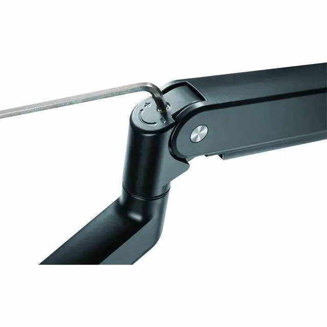 Alt view image 6 of 11 - Rocstor ErgoReach EP8 Premium Single Monitor Pole Mount Arm, C-Clamp & Grommet