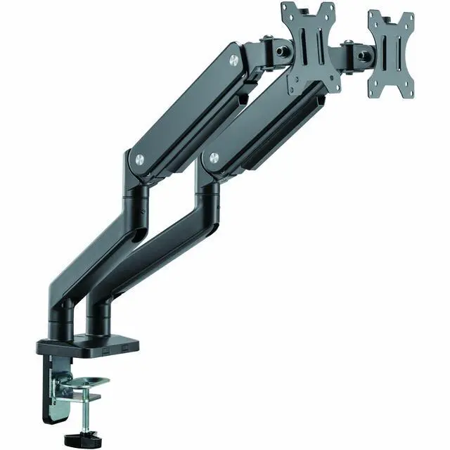 Alt view image 11 of 11 - Rocstor ErgoReach EP8 Premium Single Monitor Pole Mount Arm, C-Clamp & Grommet
