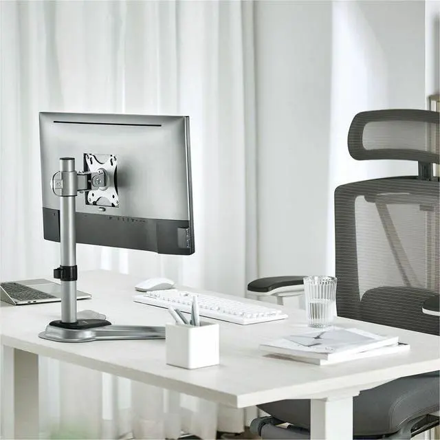 Alt view image 9 of 10 - Rocstor ErgoReach Mounting Pole for Monitor Display Silver Y10N016S1