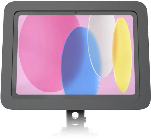 Alt view image 4 of 7 - Heckler Design Mounting Adapter for iPad - Black Gray - 100 x 100 - VESA Mount Compatible - Steel