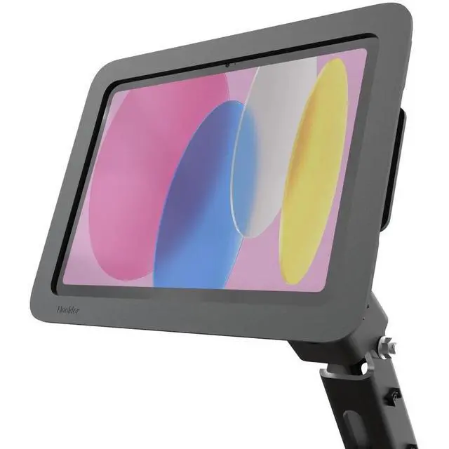 Alt view image 5 of 7 - Heckler Design Mounting Adapter for iPad - Black Gray - 100 x 100 - VESA Mount Compatible - Steel